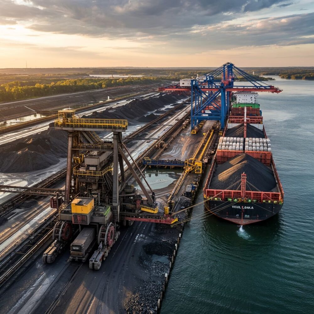 Kopalnia węgla na Śląsku