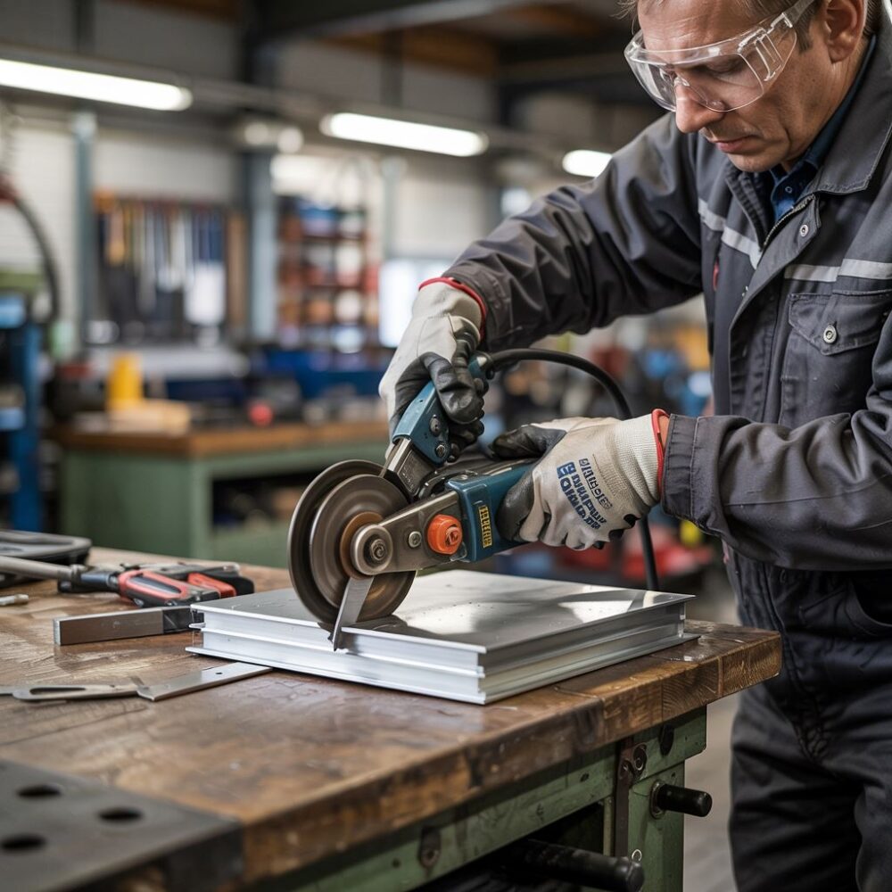 blacha trapezowa w warsztacie