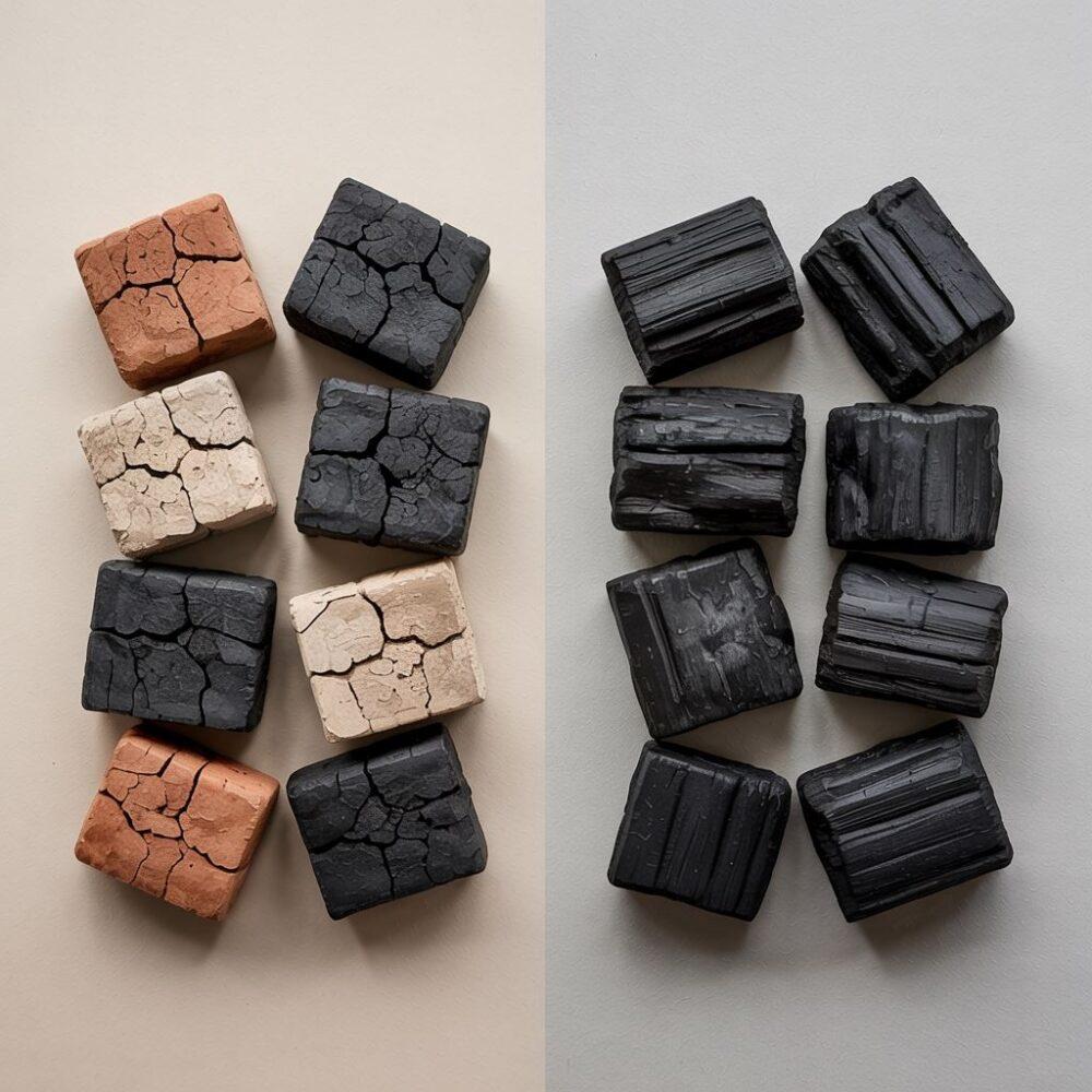 brykiet drzewny i węgiel