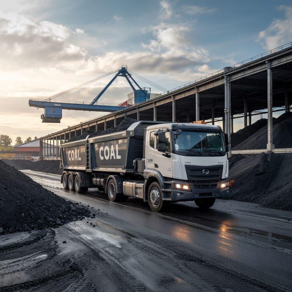 ciężarówka z węglem