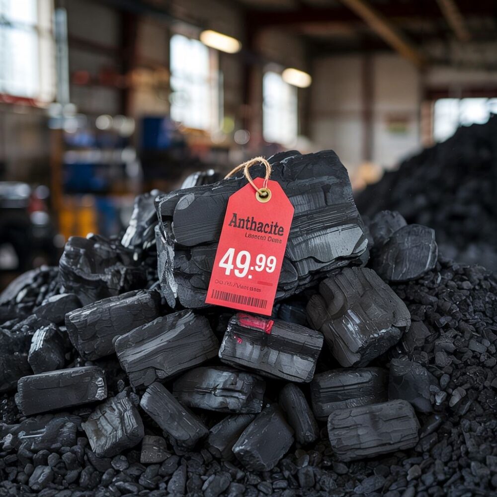 czarny węgiel z ceną