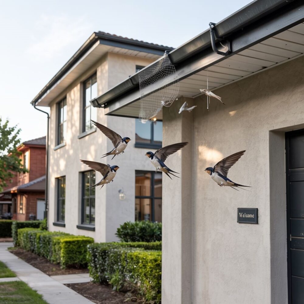 czysta elewacja bez gniazd jaskółek