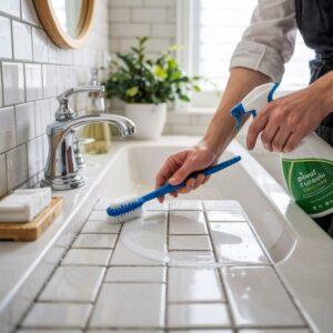 czyszczenie fug w łazience