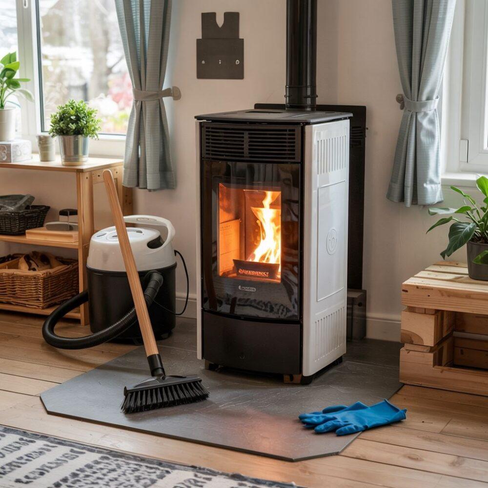 czyszczenie pieca na pellet