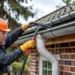 czyszczenie rynny plastikowej