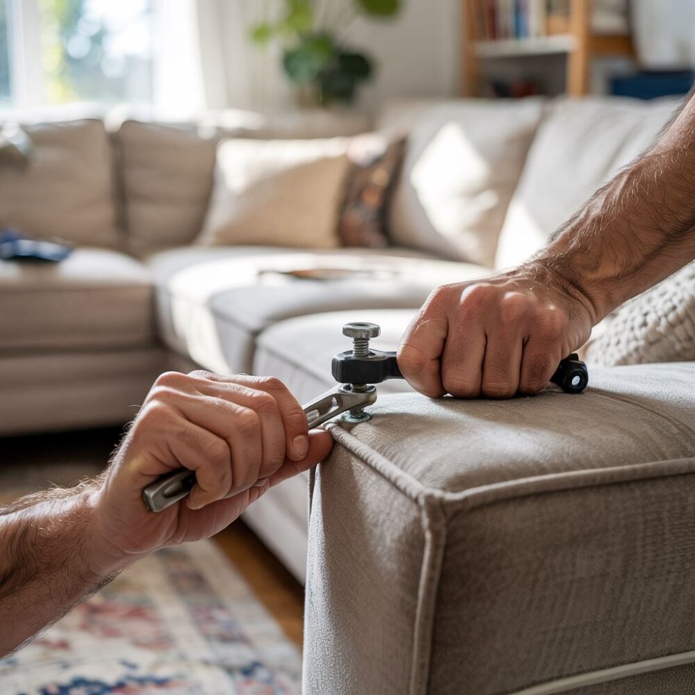 dokręcanie śrub narożnika