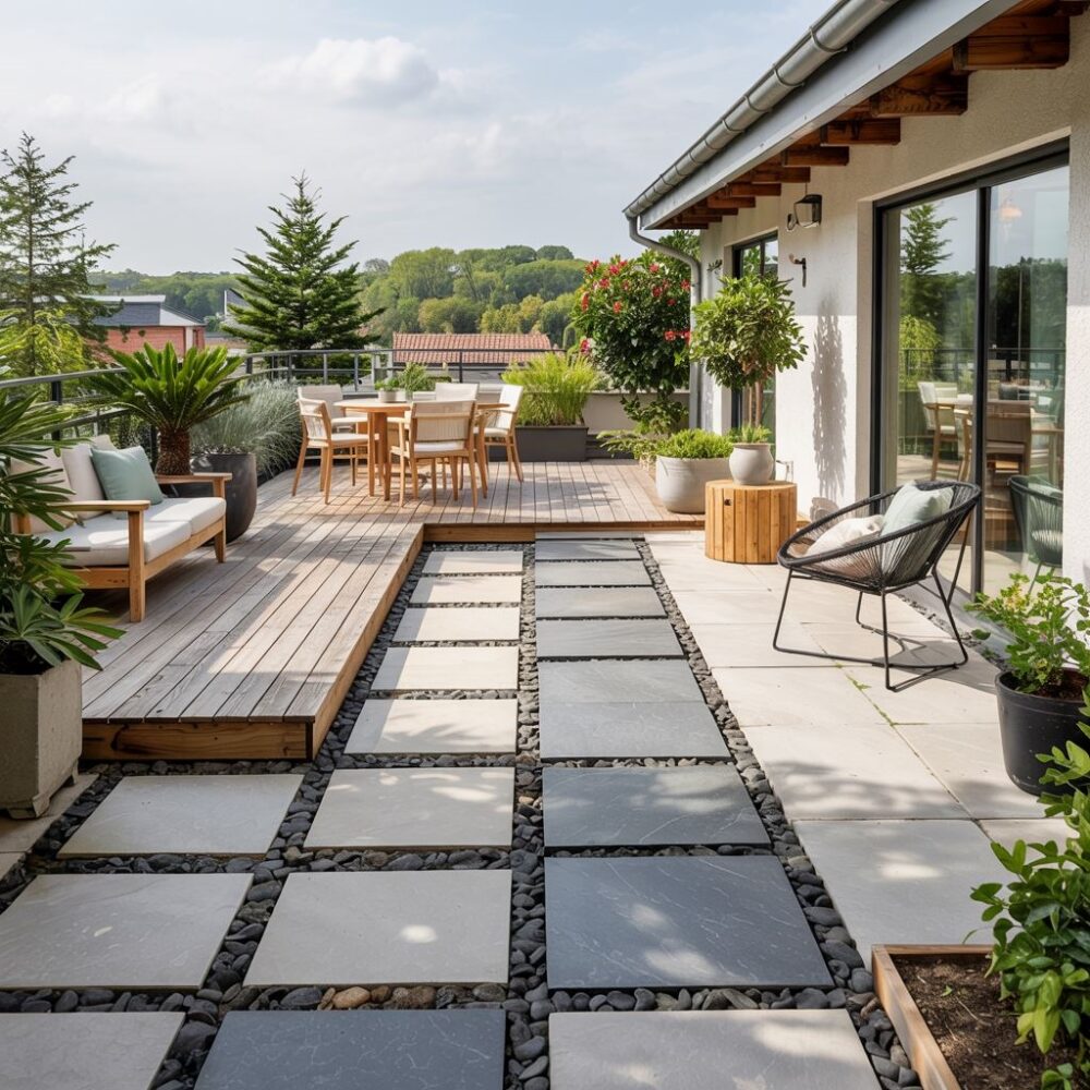 drewniana deska tarasowa