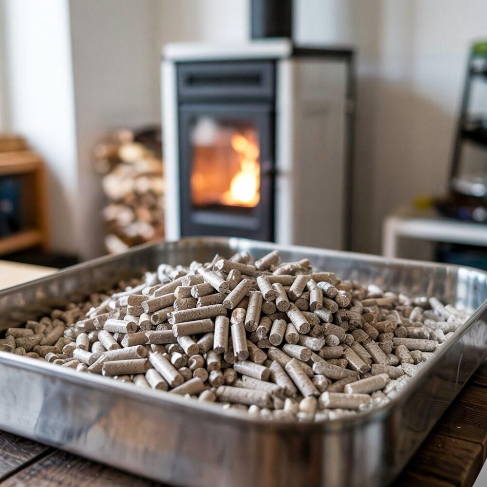 drobny pył po spaleniu pelletu