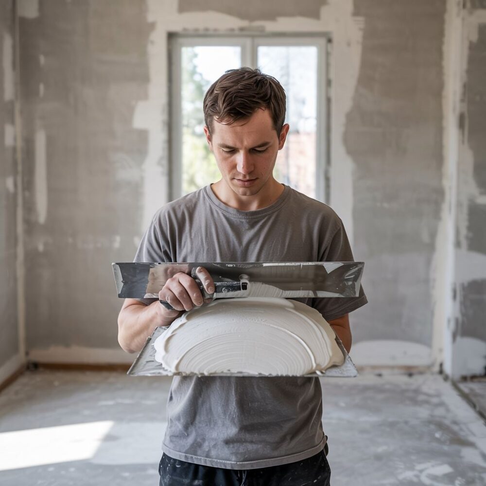 gładka powierzchnia ściany