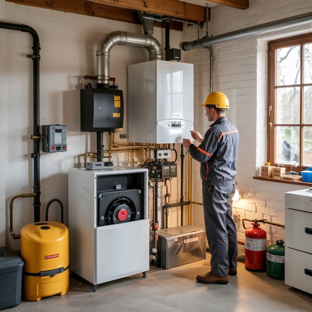 kocioł z otwartą komorą spalania