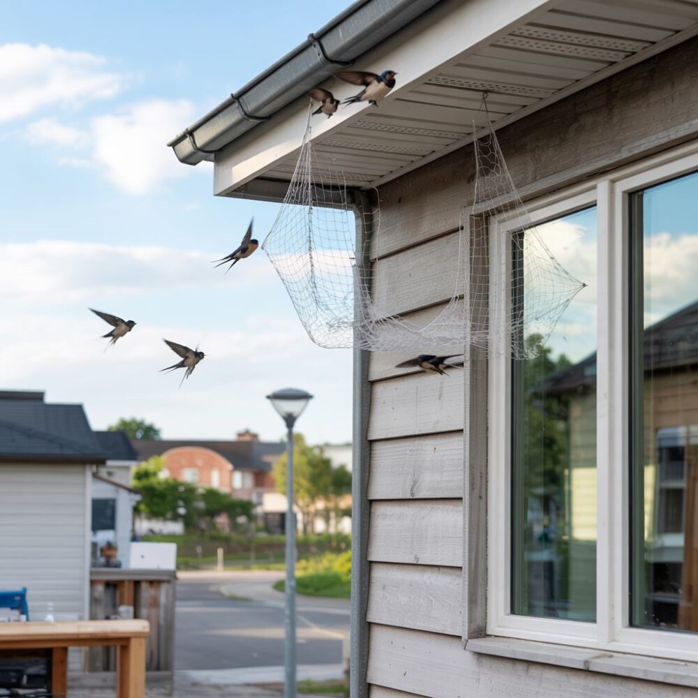 kolce przeciw ptakom na elewacji