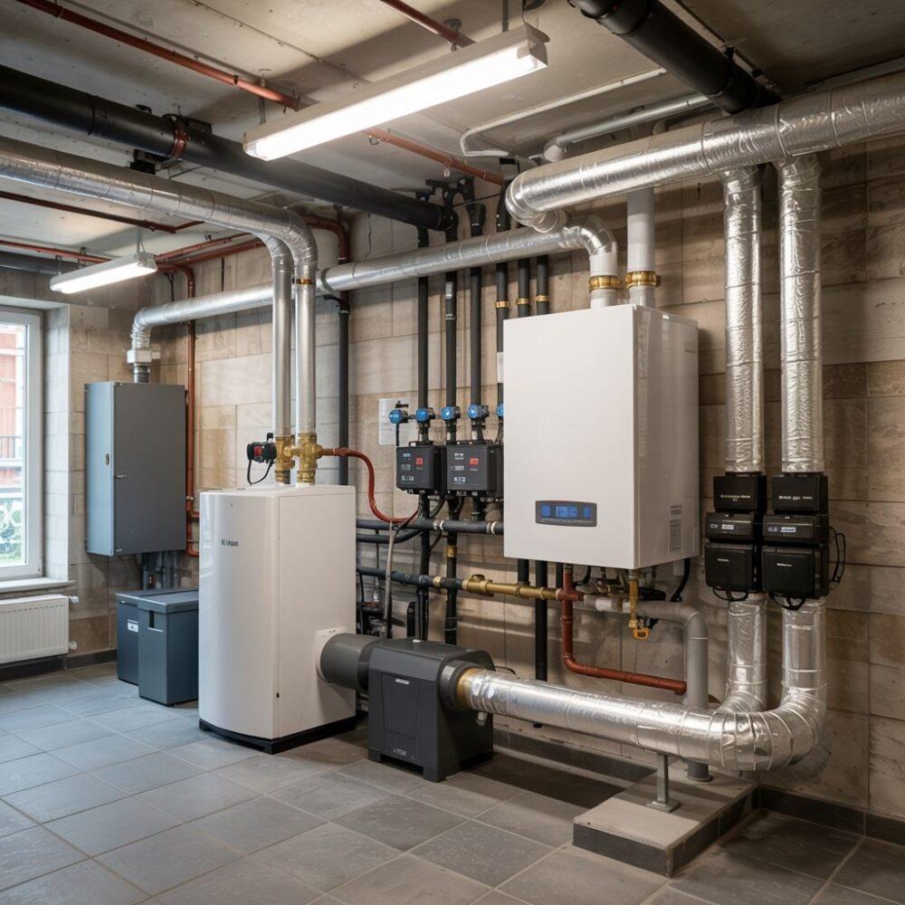 kotłownia gazowa w bloku