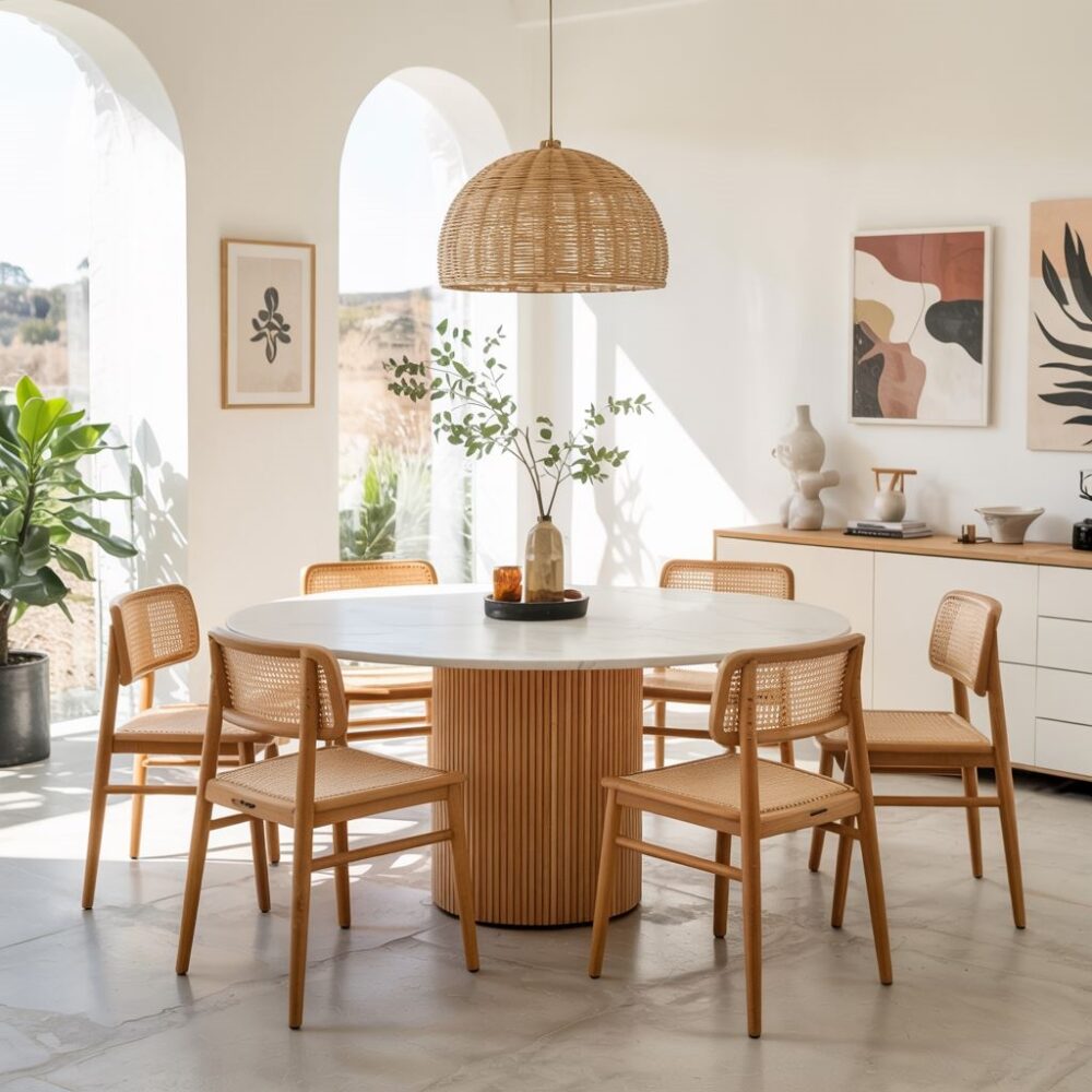 krzesła do białego stołu