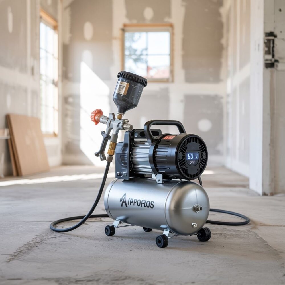 malowanie ściany kompresorem