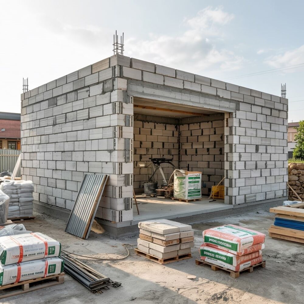 materiały budowlane pustaki