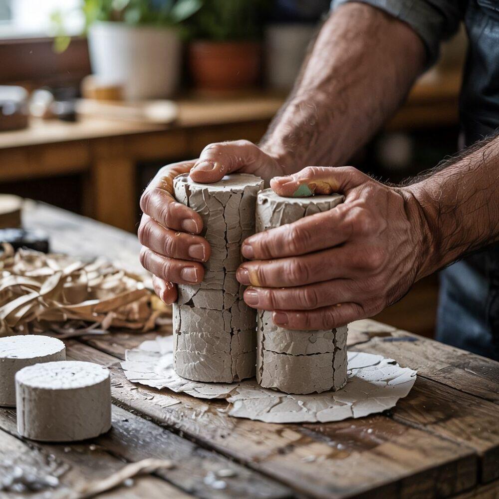 mokry papier do brykietowania