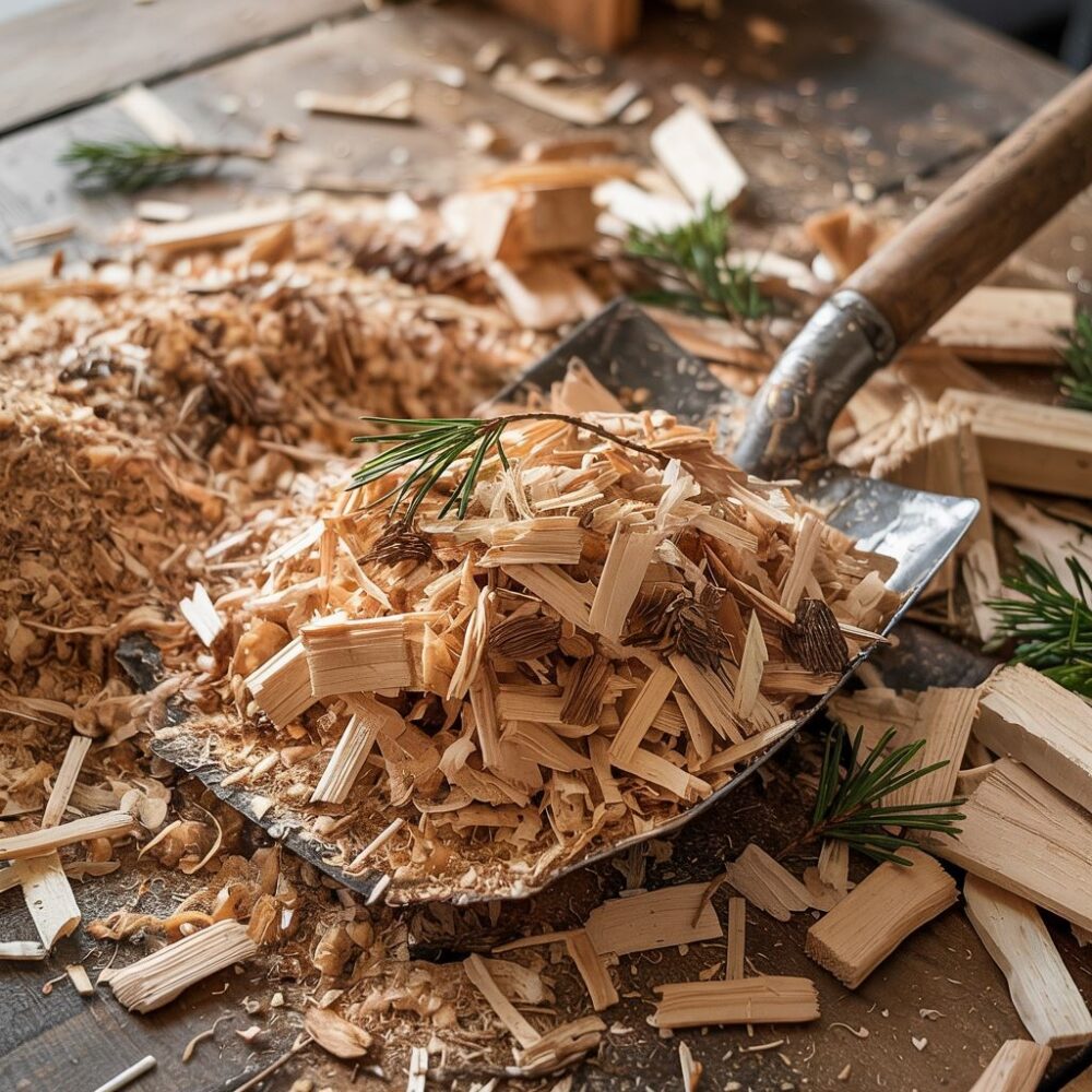 naturalna biomasa z drewna