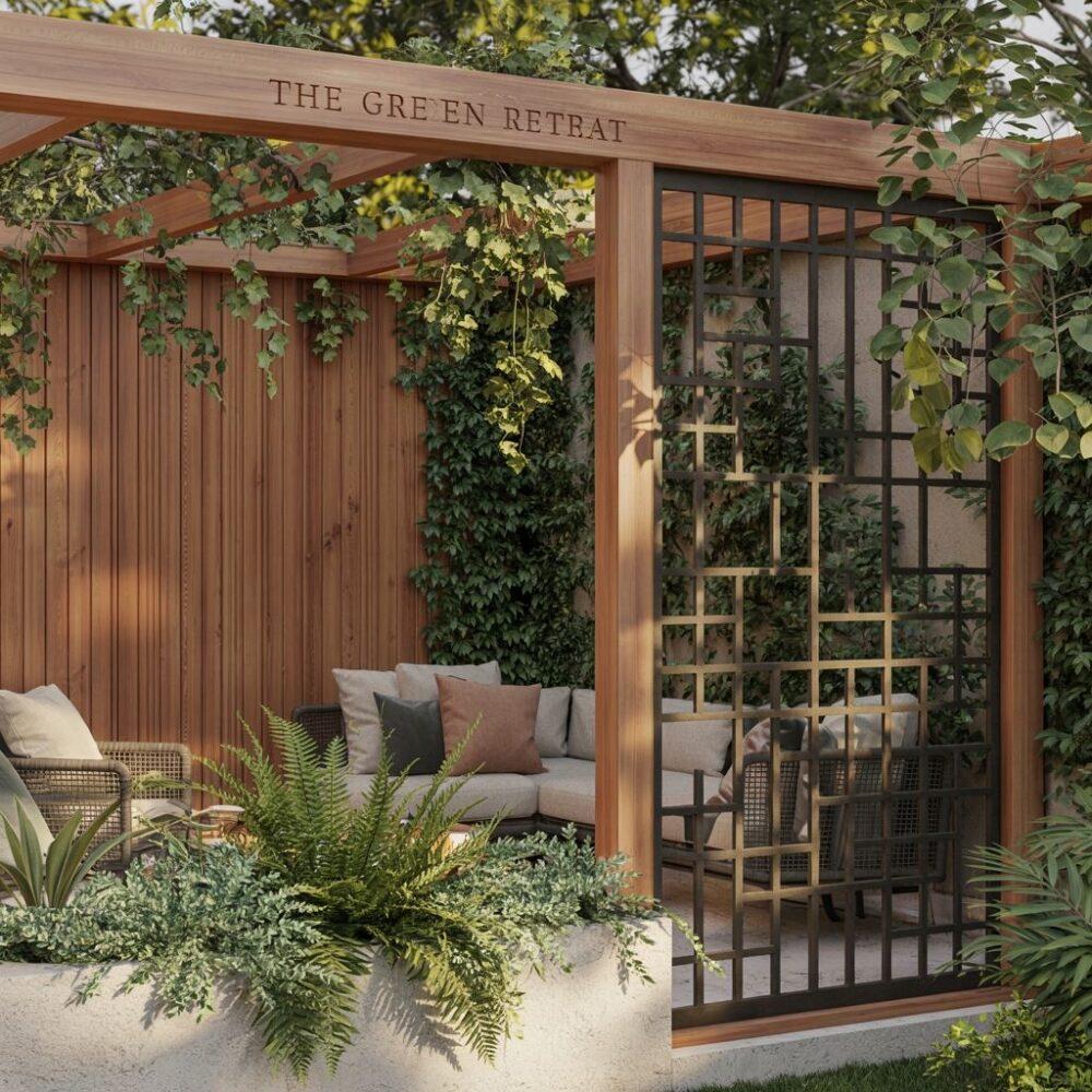 nowoczesna zabudowa tarasu