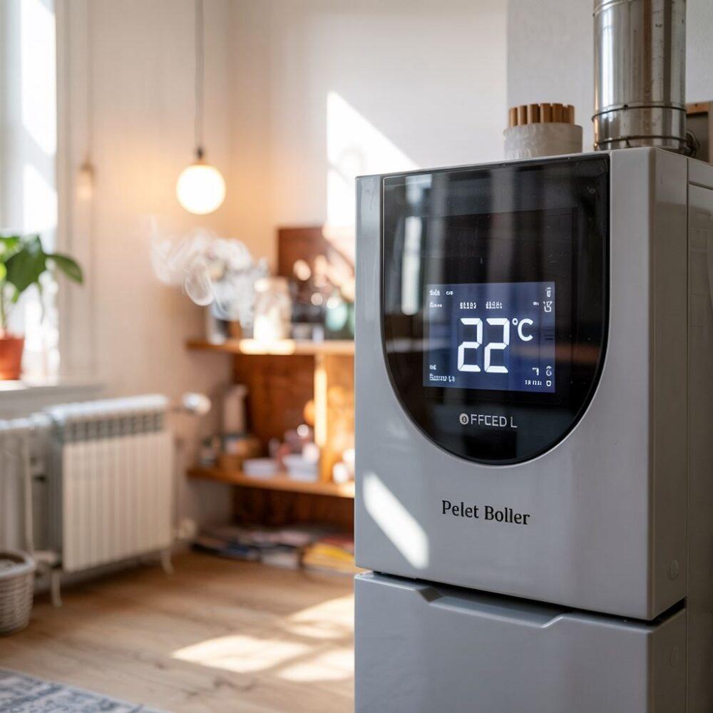 nowoczesny kocioł pelletowy