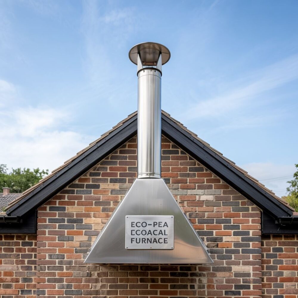 nowoczesny komin z cegły