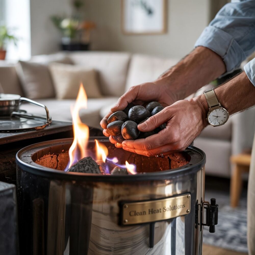 nowoczesny piec na ekogroszek