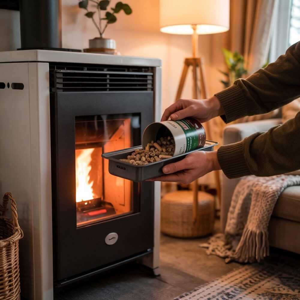 nowoczesny piec na pellet