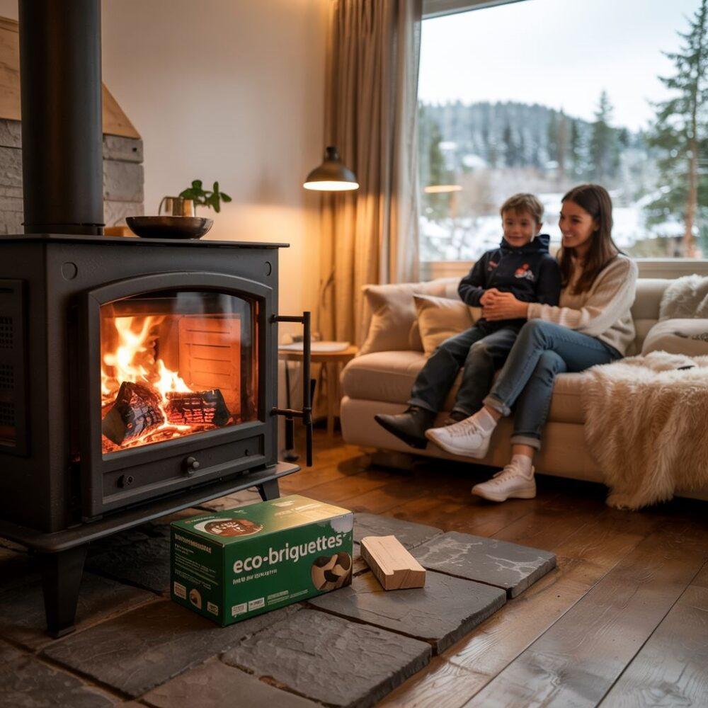 oszczędne ogrzewanie brykietem