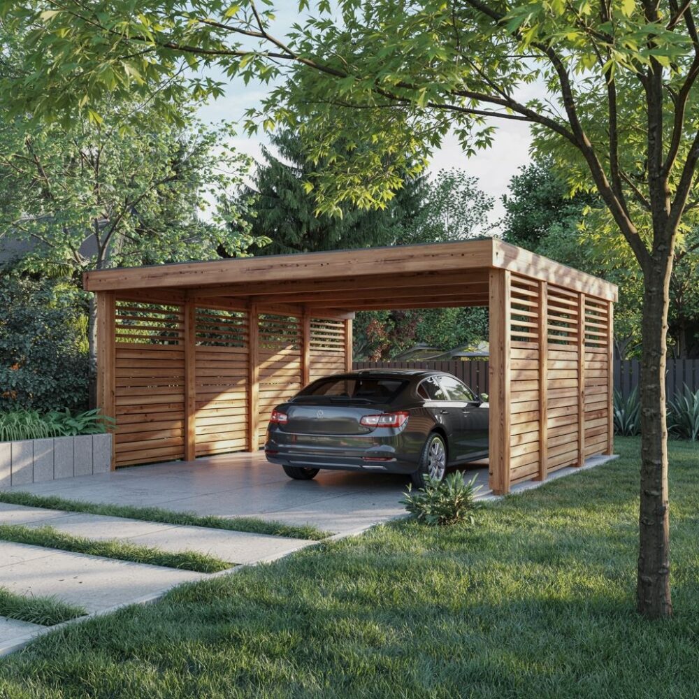 otwarta wiata przy domu