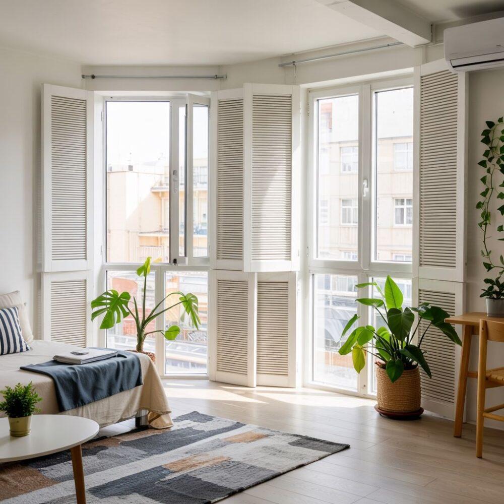 otwarte okno mieszkania