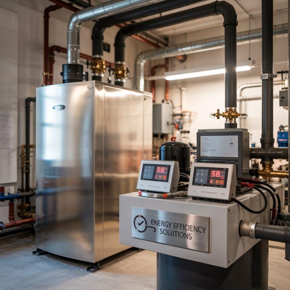 panel sterowania kotłownią