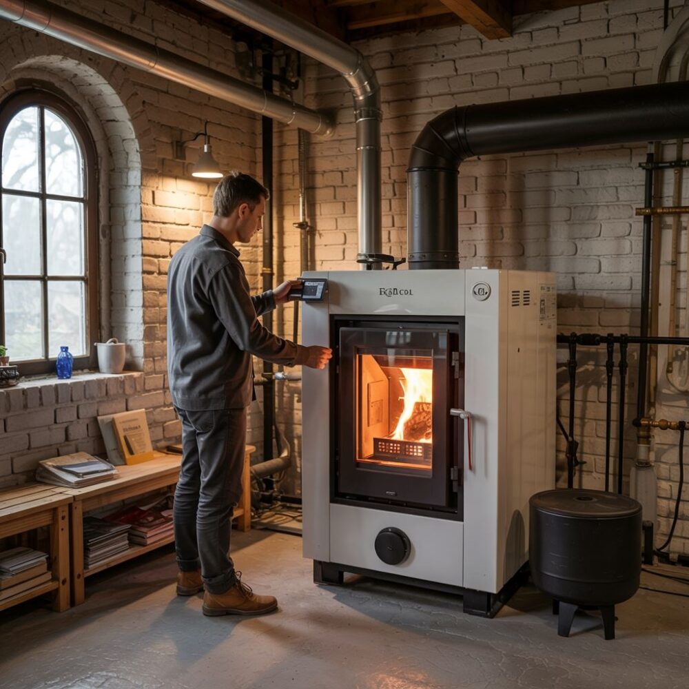 panel sterowania pieca