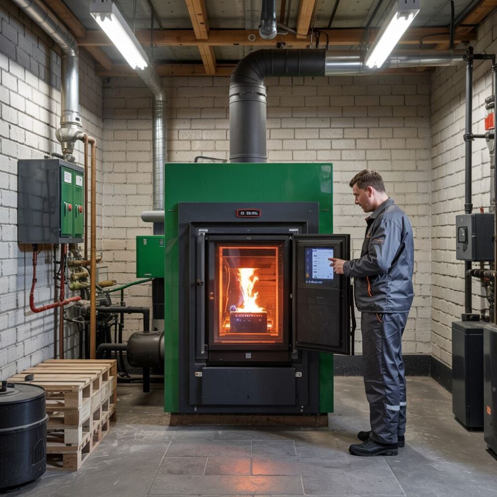 panel sterowania pieca ekogroszek