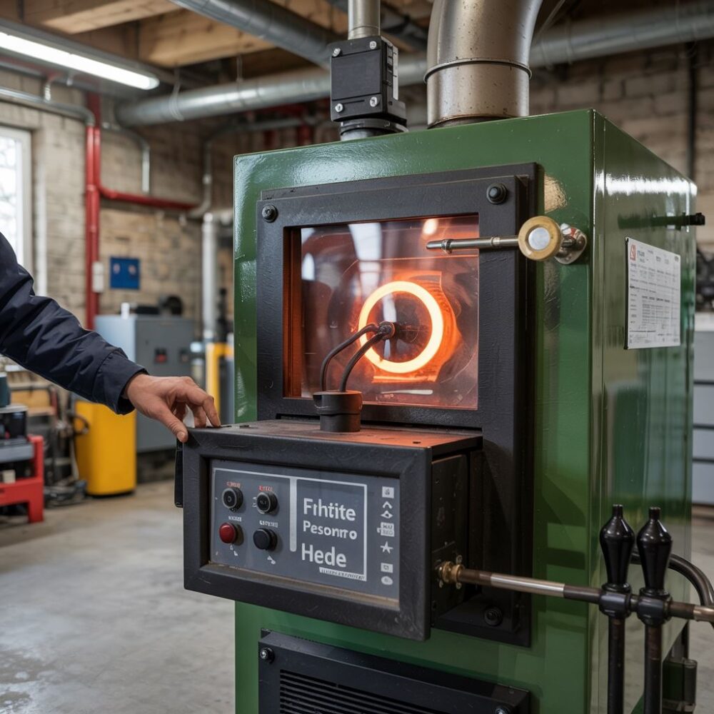 panel sterowania piecem ekogroszek