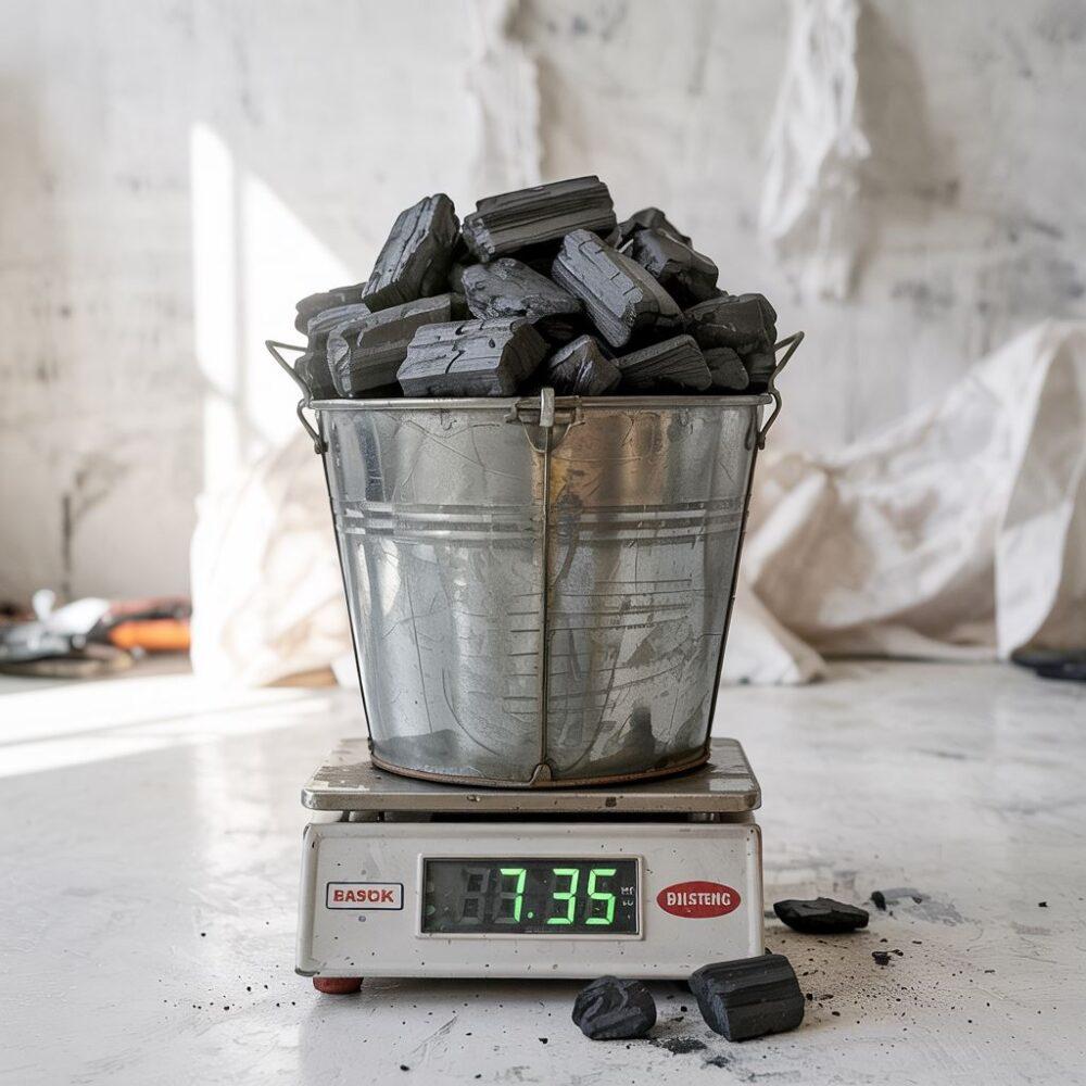 pełne wiadro węgla