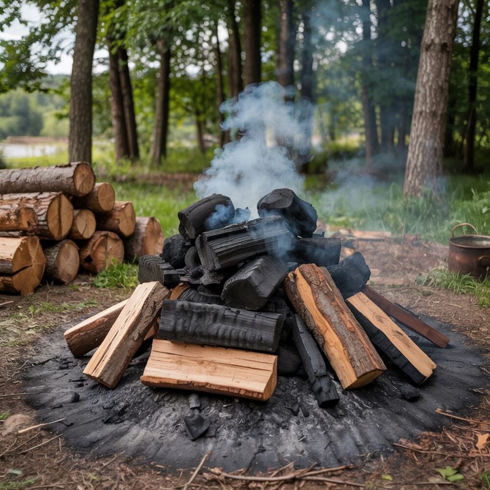 piec do wypalania węgla drzewnego