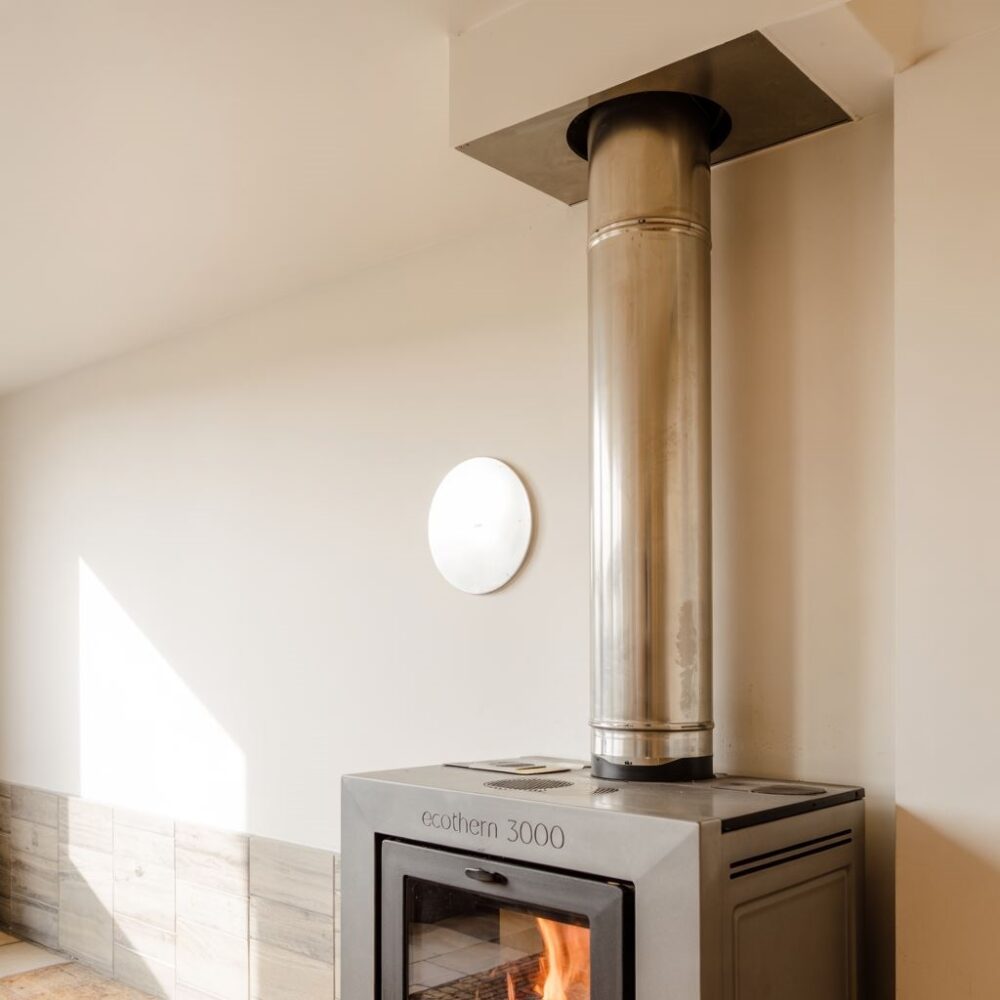 przekrój komina pellet