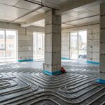 przekrój podłogi z ogrzewaniem podłogowym