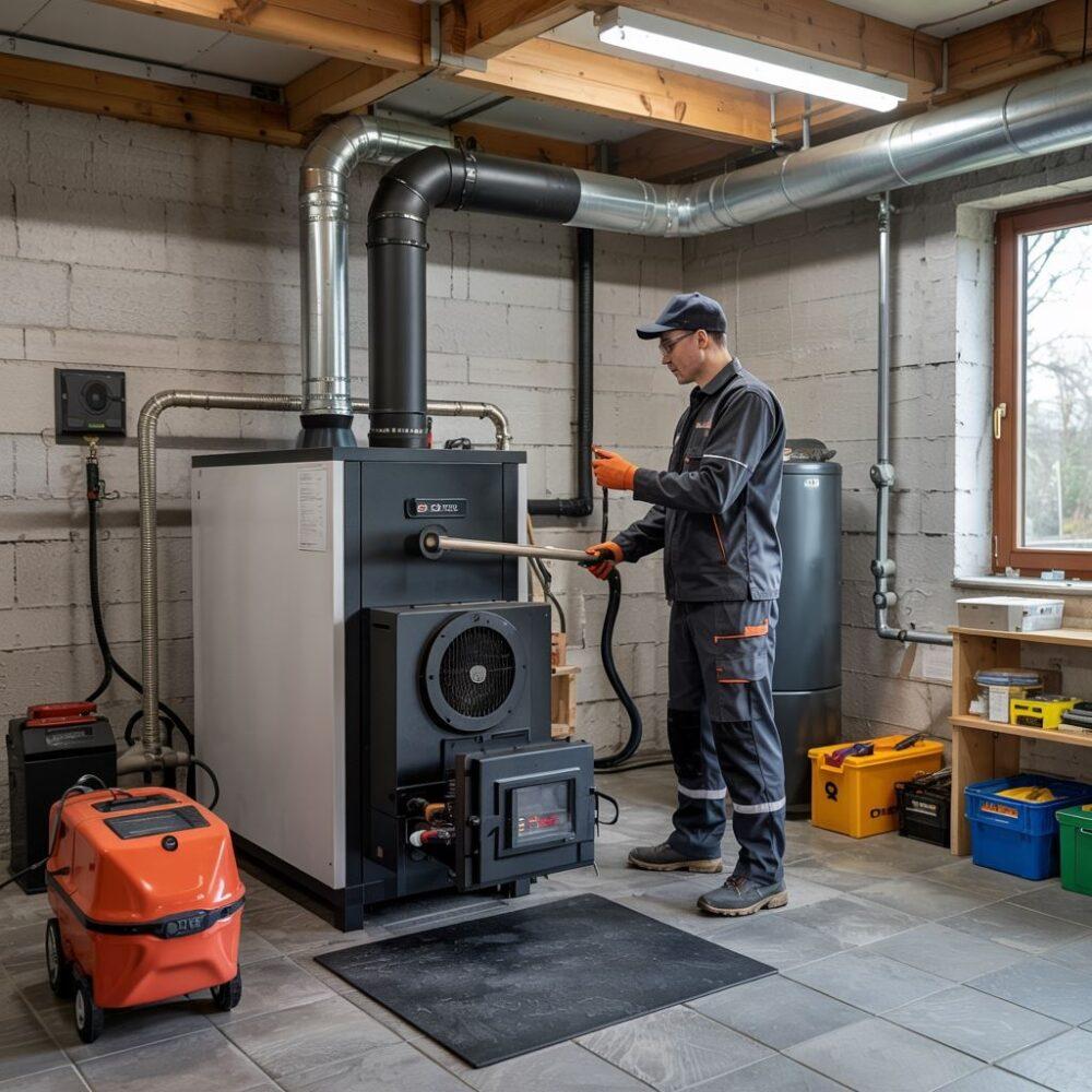 przeróbka pieca na pellet