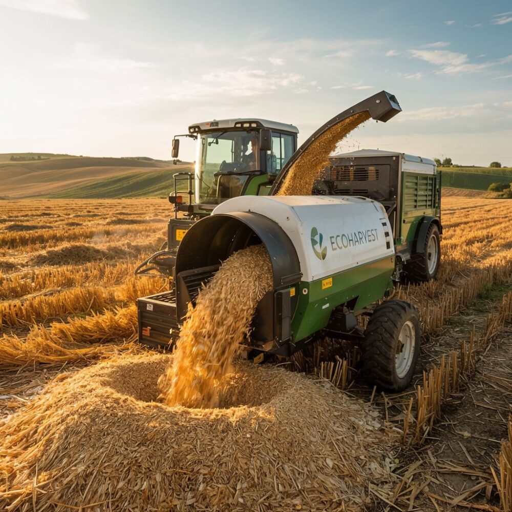słoma przetwarzana na pellet