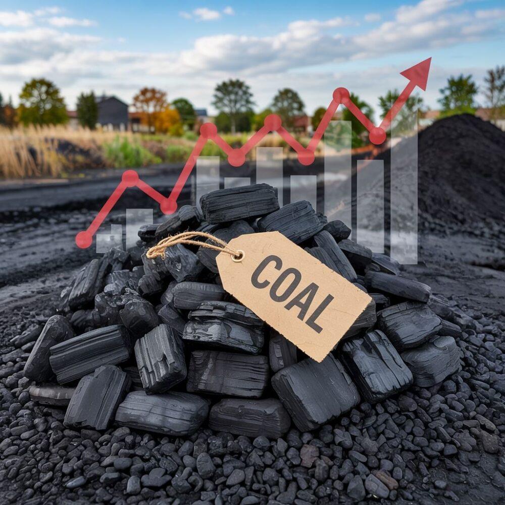 spadająca cena węgla