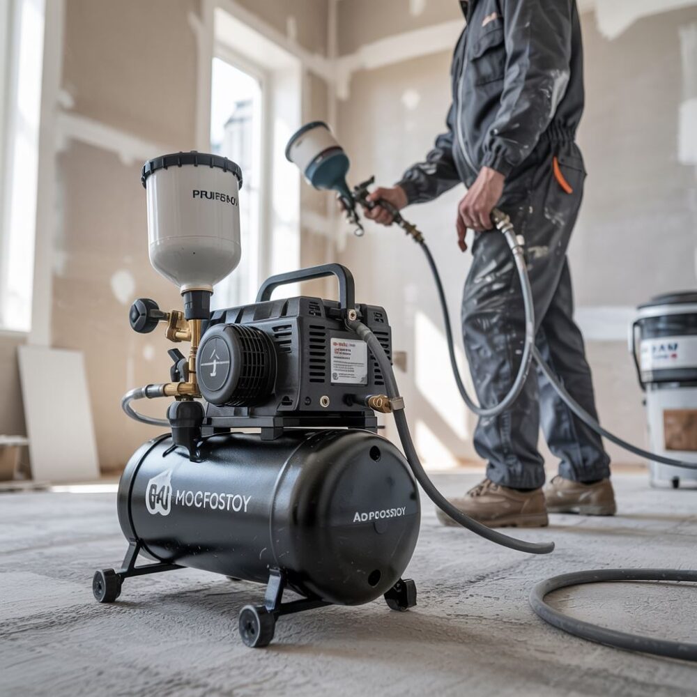 sprzęt malarski z kompresorem