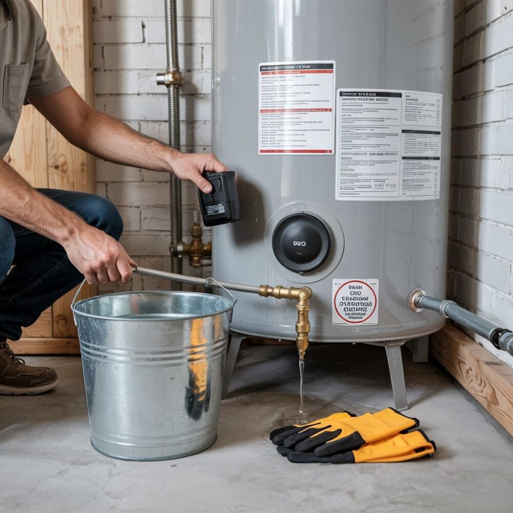 spuszczanie wody z bojlera