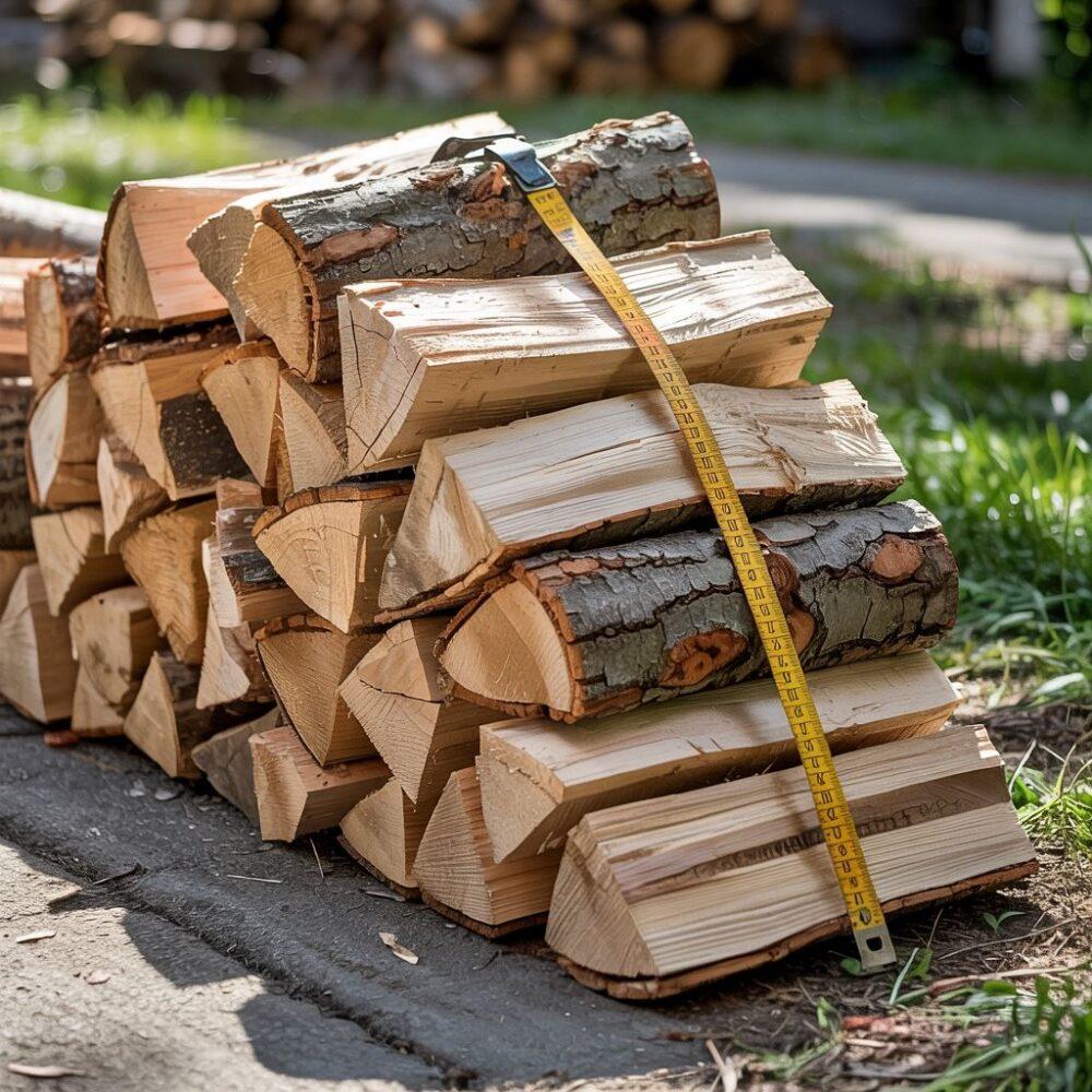 stos drewna opałowego