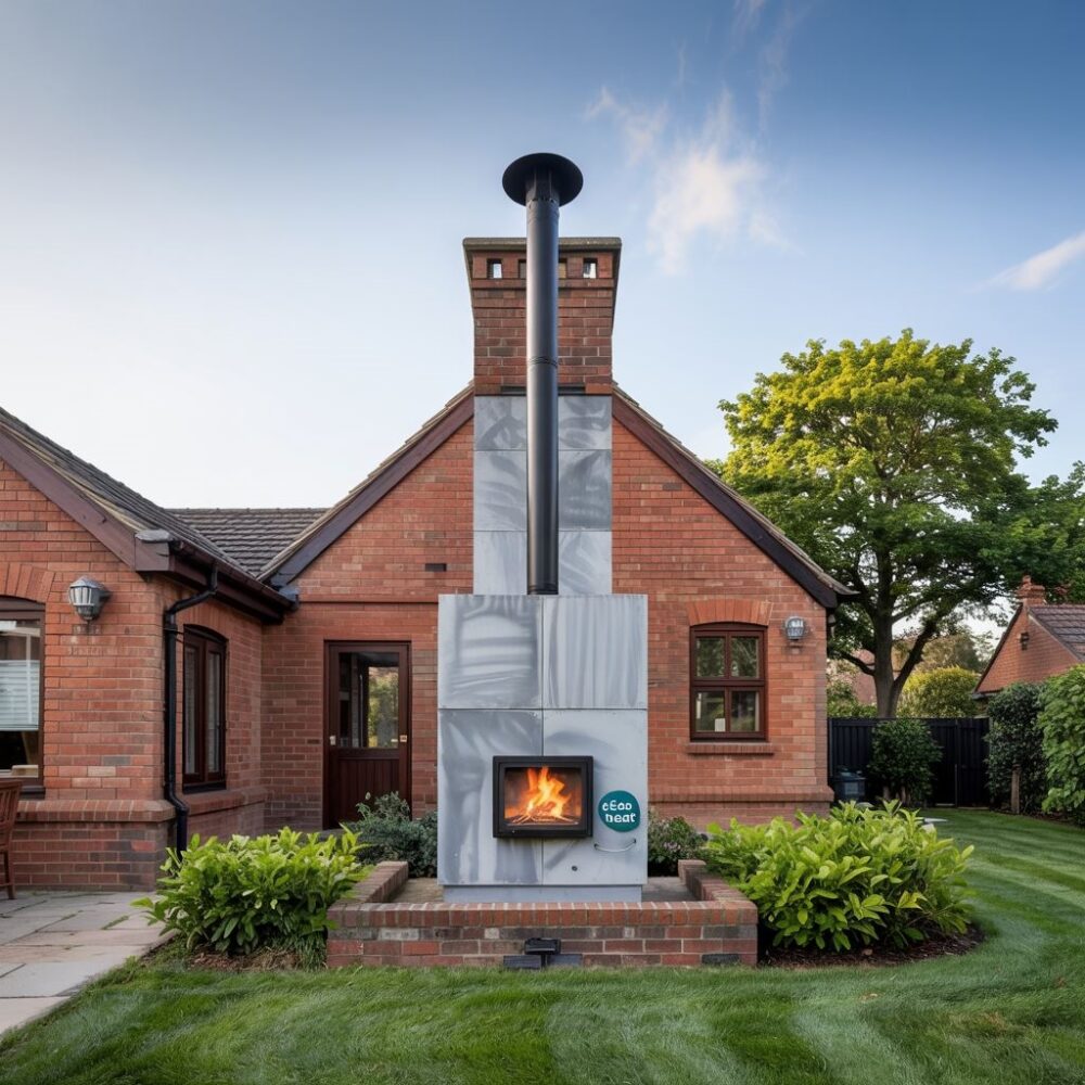 system odprowadzania spalin ekogroszek