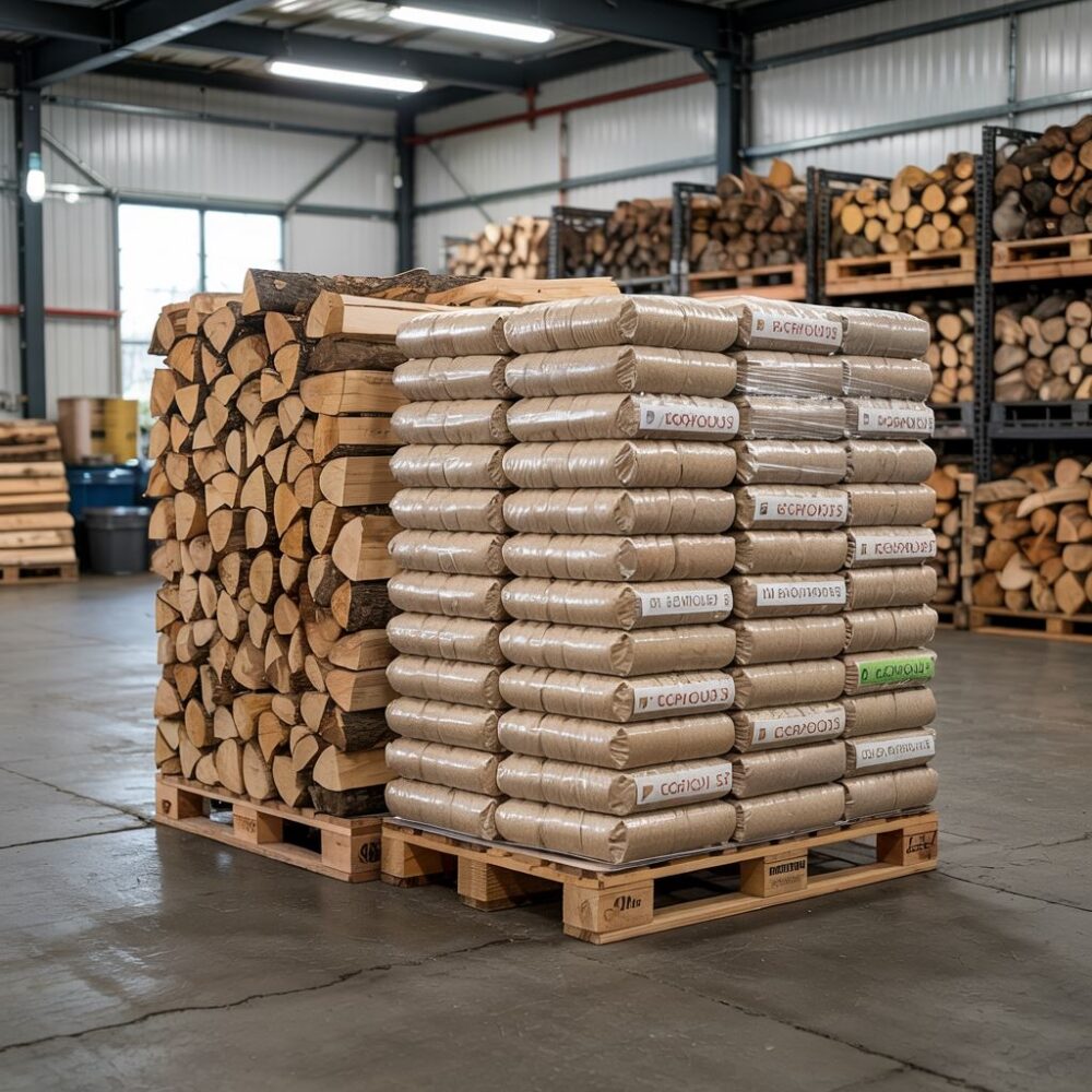 tona brykietu na palecie