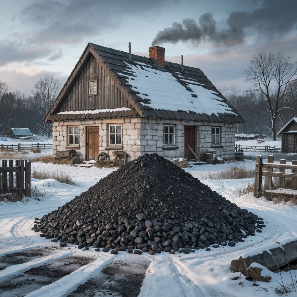 tona węgla przy domu
