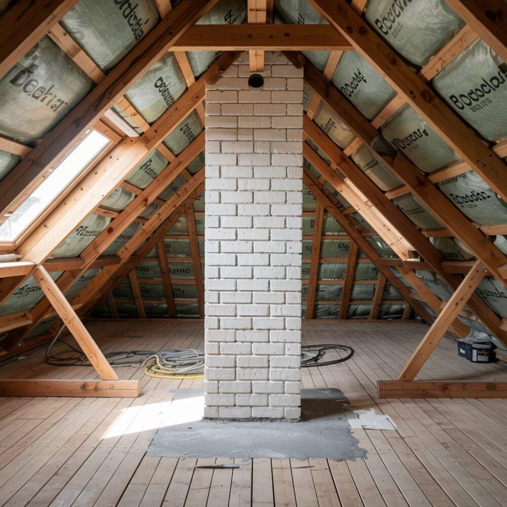 wełna mineralna wokół komina