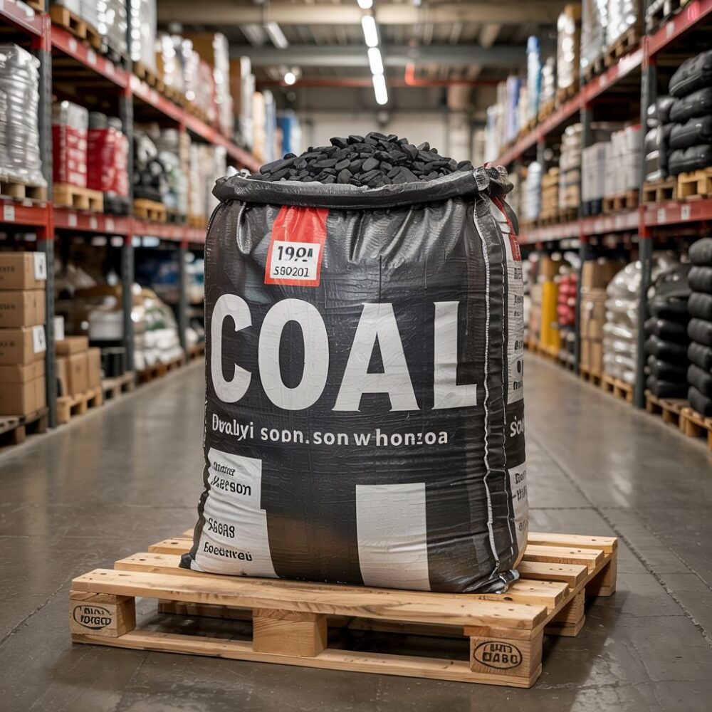 worek węgla z ceną