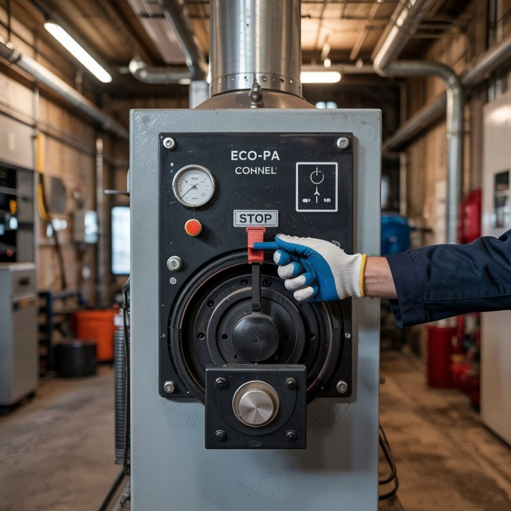 wyświetlacz pieca na ekogroszek