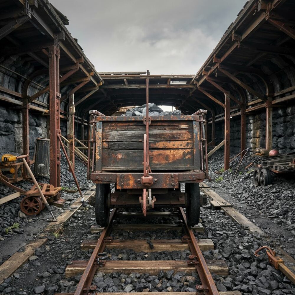 zaniedbane tory kopalniane